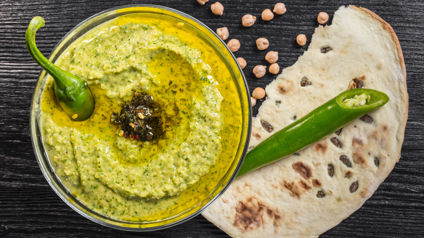 Infused Spinach Hummus Recipe